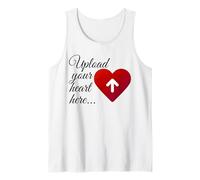 Romántico Sube tu Corazón Diseño Gráfico Digital para Amantes Camiseta sin Mangas