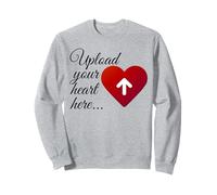 Romántico Sube tu Corazón Diseño Gráfico Digital para Amantes Sudadera