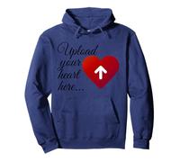 Romántico Sube tu Corazón Diseño Gráfico Digital para Amantes Sudadera con Capucha