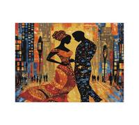 Románticos rompecabezas para el día de San Valentín para adultos, 500 piezas, rompecabezas de madera tradicionales afroamericanos, decoraciones impresas para amantes para fiestas de entretenimiento