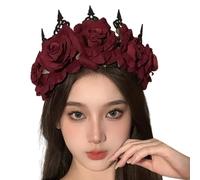 Romantics - Diademas de rosas para mujer, estilo informal, para bodas, eventos, fiestas, festivales, hechas a mano con flores