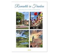 Romantik in Franken (Wandkalender 2026 DIN A3 hoch), CALVENDO Monatskalender: Zwei historische Städte entlang der Romantischen Straße