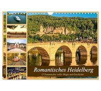 Romantisches Heidelberg - 12 Traummotive voller Magie und Geschichte (Wandkalender 2026 DIN A4 quer), CALVENDO Monatskalender: Traumansichten der romantischen Stadt