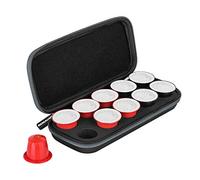 ROMAUNT Funda de transporte de viaje compatible con cápsulas OrignalLine de Nespresso, accesorio para cafetera portátil, soporte protector para cápsulas de café con material de espuma de poliuretano