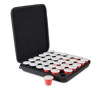 ROMAUNT Funda protectora de transporte compatible con cápsulas Nespresso OrignalLine, accesorio para máquina de espresso portátil, soporte para cápsulas de café de viaje, material EVA, carcasa rígida