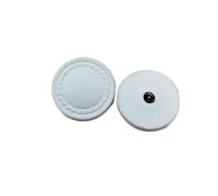 ROMDANTY - 10 Botones de Cuero PU Cubiertos para Abrigos, Chaquetas y Suéteres, Diseño Duradero y Elegante, Botones Decorativos, Set de 10 Uds.