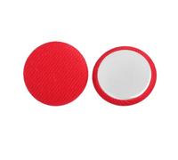 ROMDANTY 20 Botones Planos de Tela de Colores, Botones DIY para Manualidades, Parches Decorativos para Ropa y Chaquetas, Botones de Costura de vástago Plano (12,5 mm, Rojo Brillante)