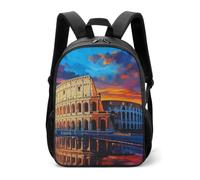 Rome in Sunset - Mochila de viaje con correas ajustables para mujer y hombre