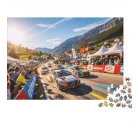 Rome Moto Grid Jigsaw Puzzle 1000 Piezass Reciclable Material Motorcycle Racing Puzzles para Adultos Divertido Present & Actividad for Home Excelente Idea de Regalo para Hombres 70x50cm/1000 Piezas