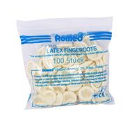 Romed - Juego de 100 dedales de látex en polvo (talla M)