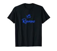 Romeo el Rey / Corona Azul & Nombre para Hombre Llamado Romeo Camiseta
