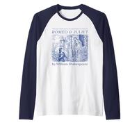 Romeo Juliet Shakespeare Hamlet Book Lover Bookworm Cute Camiseta Manga Raglan