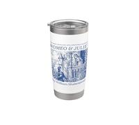 Romeo Juliet Shakespeare Hamlet Book Lover Bookworm Cute Vaso térmico de acero inoxidable de doble pared