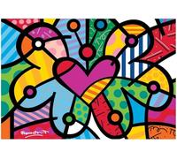 Romero Britto - Puzzle (2000 piezas), diseño de mariposas