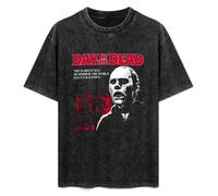 Romero'S Day The Dead Horror Movie Men's T-Shirt Unisex Black Cotton Print tee Shirts XXL