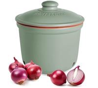 Romertopf MAXI - Olla para cebollas (cerámica, 2,8 L), color verde