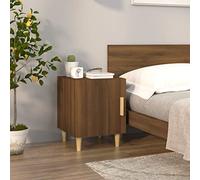 ROMHZKS Elegant Design Nachttisch aus Holzwerkstoff mit Tür und Stauraum, Stabiles Oberteil für Dekoration, Feuchtigkeitsbeständig und Einfache Reinigung