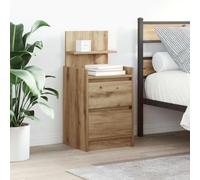 ROMHZKS Elegante mesita de noche hecha de madera con amplio espacio de almacenamiento, placa robusta y superficie resistente a la humedad para soluciones de muebles de larga duración