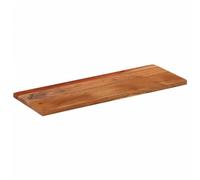 ROMHZKS Tablero de madera maciza de acacia, rectangular, 80 x 20 x 3,8 cm, para mesa de bar, mesa auxiliar o proyectos de muebles, mesa robusta y duradera, de madera tropical densa, fácil de limpiar