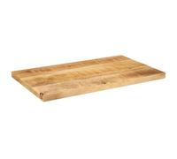 ROMHZKS Tablero de madera maciza de madera recuperada, rectangular, 40 x 20 x 3,8 cm, para mesa de bar, mesa auxiliar o proyectos de muebles, mesa robusta y duradera, de madera de mango reciclada