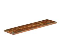 ROMHZKS Tablero de madera maciza recuperado, rectangular, 110 x 20 x 3,8 cm, para mesa de bar, mesa auxiliar o proyectos de muebles, mesa robusta y duradera, de madera reciclada densa, fácil de