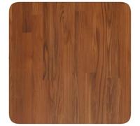 ROMHZKS Tablero de mesa cuadrado de madera maciza 40 x 40 x 2,5 cm de roble tratado marrón oscuro para renovación de mesas y construcción de muebles