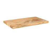 ROMHZKS Tablero rectangular de madera maciza de 50 x 20 x 3,8 cm para mesa de bar, mesa auxiliar o proyectos de muebles, mesa robusta y duradera, de madera de mango reciclada densa, sencilla