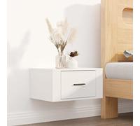 ROMHZKS Wand Nachttisch aus Holzwerkstoff mit Stauraum und stabiler Oberplatte für Wandmontage, zeitloses Design für Inneneinrichtung