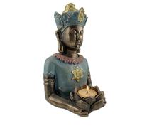 Romimex Busto Resina Buda Portavelas 29 x 16 x 16 cm
