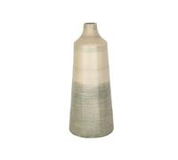 Romimex Florero Beige Gris Vidrio 17 x 42 x 17 cm