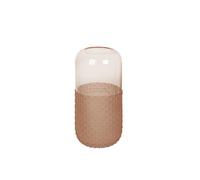 Romimex Florero Rosado Vidrio 12 x 25 x 12 cm