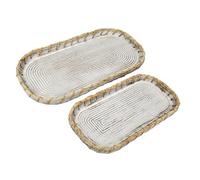 Romimex Juego de Bandejas Natural Madera 2 Piezas - Marca EAN: 8435700830077