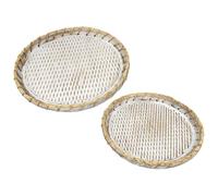 Romimex Juego de Bandejas Natural Madera 2 Piezas - Marca EAN: 8435700830107