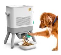 Romiromi Estación de alimentación interactiva para mascotas: construye con diversión combinada, entrena a tu mascota para comer de forma independiente y disfruta de un almacenamiento espacioso y