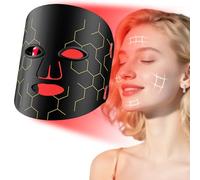 ROMISA Máscara de terapia de luz roja para cara, máscara facial de 8 a 1 colores para el cuidado de la piel, máscara de terapia de luz roja en casa, máscara de dispositivo de terapia de luz infrarroja