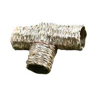 ROMISBABA 1 Pieza Nido de para Hamster hámster túnel de Hierba Tejida túnel de Juego casa Hamster casita Hamster Casa de Hamster de Madera cabaña de Ratones Mascota Hierba de caña