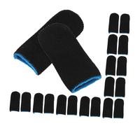 ROMISBABA 10 Fundas para Dedos Táctiles Resistentes al Sudor Protectores de de Negros y Azules para Mejorar Precisión y Evitar Errores Móviles