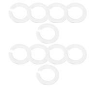 ROMISBABA 10 Unidades Anillo Adaptador para Portalámparas E27 a E14 en Plástico Blanco, Accesorio Ligero y Fácil de Instalar para Pantallas de Lámparas