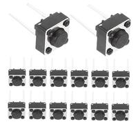 ROMISBABA 100 Piezas Interruptores Botón Táctiles Momentáneos para Pcb Duraderos y Fáciles de Reemplazar Diseño Compacto y Fiable para Uso Industrial y Pruebas