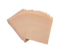 ROMISBABA 100 Piezas Unidades Bolsas Papel Desechables Resistentes Grasa y Aceite para Snacks y Comida para Llevar Biodegradable