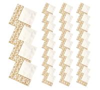 ROMISBABA 100 Servilletas de Papel Desechables Estampado Dorado para Restaurantes y Uso Diario Servilletas Impresas Elegantes y Dorado Ideales para Fiestas y Eventos