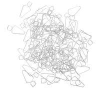 ROMISBABA 100 Unidades Perchas de Compresión Barra en T de Acero Plata para Colgar Decoraciones en Techo Suspendido Buena Capacidad de Carga en Hogar y Oficinas