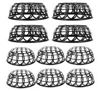 ROMISBABA 10piezas Inserto para Casco de Obra Plástico Ligero Soporte Interior Moldeador Sombrero Protección Laboral Negro