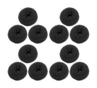 ROMISBABA 12 Moldes para Hacer Moños en Forma de Dona Reutilizables Diseño Elegante para Cabello Grueso, Accesorios Seguros para Mujeres y Niñas en Uso Diario y Deportivo