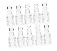 ROMISBABA 12 Piezas Botellas de Vidrio para Reutilizables con Tapa para Bautizo y Fiestas Religiosas Presentaciones Católicas Transparentes
