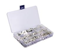 ROMISBABA 120 Terminales de Cobre Desnudo para Cable de Batería Extremos Cerrados Conectores de Anillo Tubular de Alta Resistencia 6-50 Mm² Kit 120 Piezas para Instalaciones Eléctricas