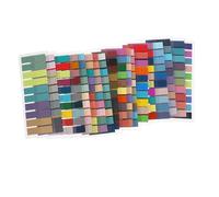 ROMISBABA 18 Sticky Book Tabs Adhesive Writable Index Flags Multi Colored Removable Page Markers For Students And Office Note Taking