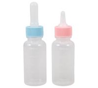 ROMISBABA 2 Biberones para Animales Pequeños y Cachorros, Alimentador de Leche Pezones de Silicona, Fácil de Usar y Seguro Salud de Mascotas Pequeñas