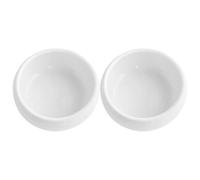 ROMISBABA 2 Cuencos Redondos de Cerámica de Color Claro para Aperitivos y Postres, Material Seguro y Diseño Elegante, Ideales para Servir Salsa, Desayuno o Condimentos