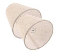 ROMISBABA 2 Pantallas de Lámpara Pequeñas de Tejido Lino Beige, Ligeras y Transpirables Diseño Artesanal para Espacios Modernos y Salones